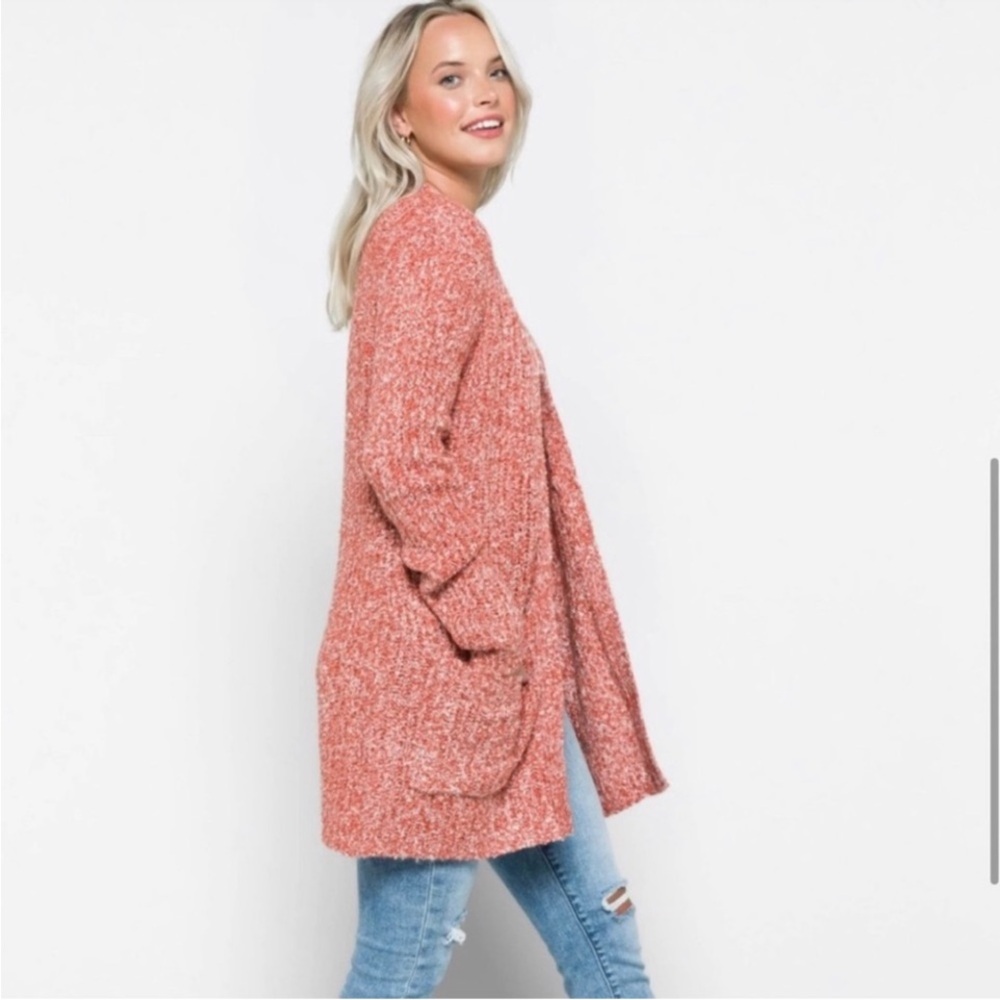 BB Dakota by Steve Madden Women’s Pocket Open Front Cardigan Blush